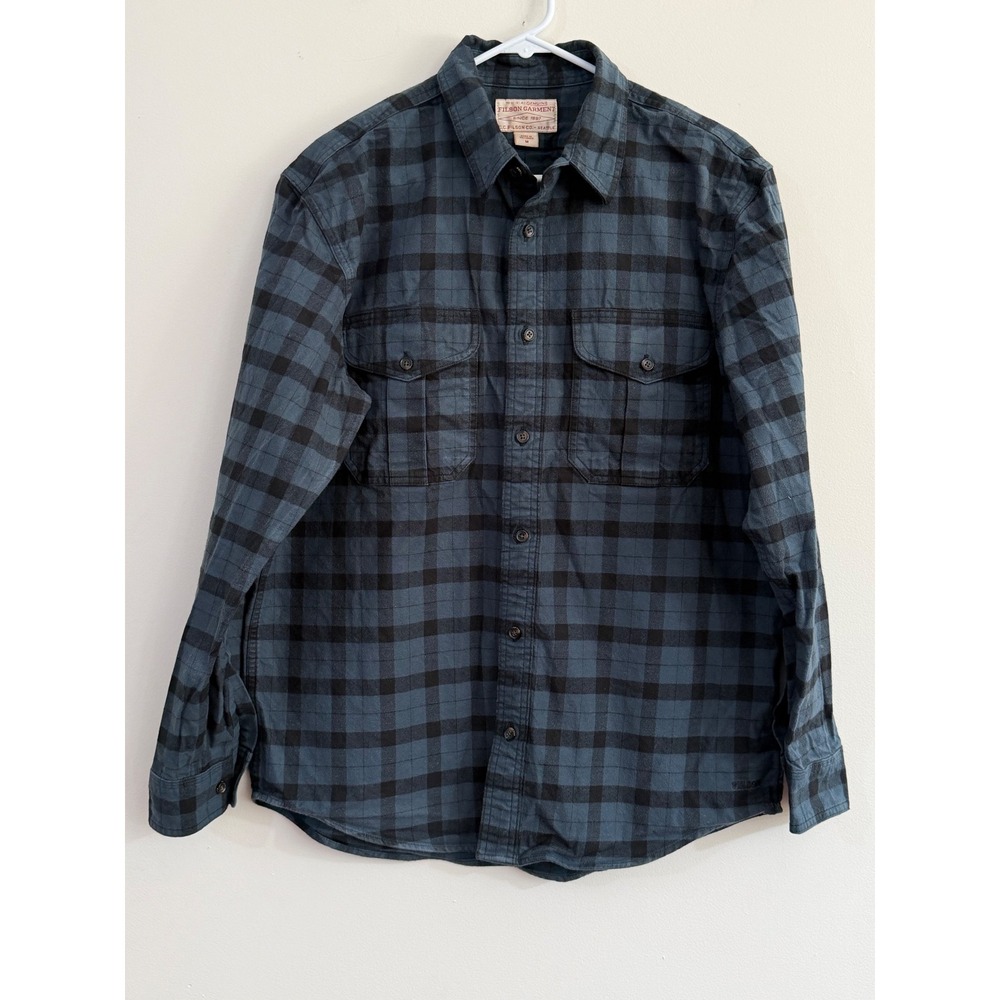 Filson Mens Alaskan Guide Plaid Cotton Flannel Button Down Shirt M 11012006